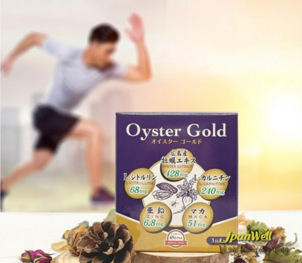 Bảng thành phần có trong viên uống Oyster Gold cực kỳ chất lượng