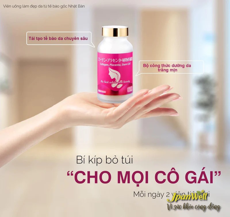 Collagen, Placenta, Stem Cell là bí quyết làm đẹp cho mọi cô gái 