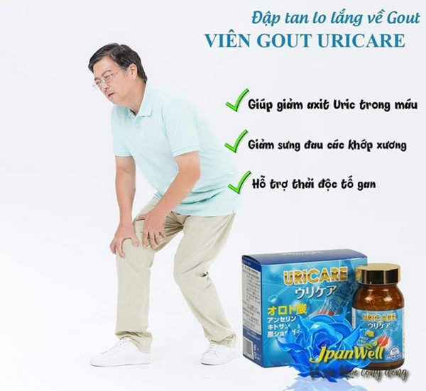 Đánh tan cơn đau gout hiệu quả với thuốc Uricare