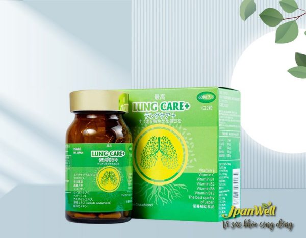 Sản phẩm Lung Care+ JpanWell (Nhật Bản) hộp đóng 60 viên