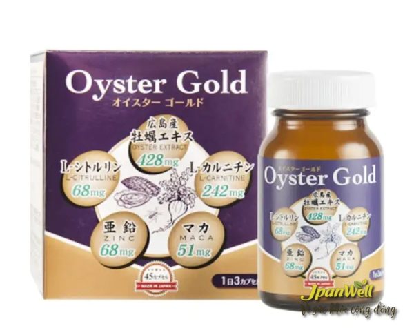 Sản phẩm viên uống tăng cường sinh lý nam Oyster Gold JpanWell 45v