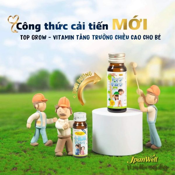 Top Grow sử dụng công thức cải tiến mới giúp bé tăng trưởng chiều cao