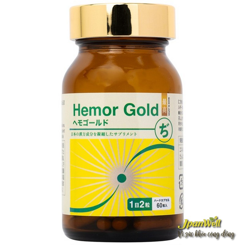 Viên uống Hemor Gold Nhật Bản là sản phẩm hỗ trợ tốt cho người bệnh trĩ