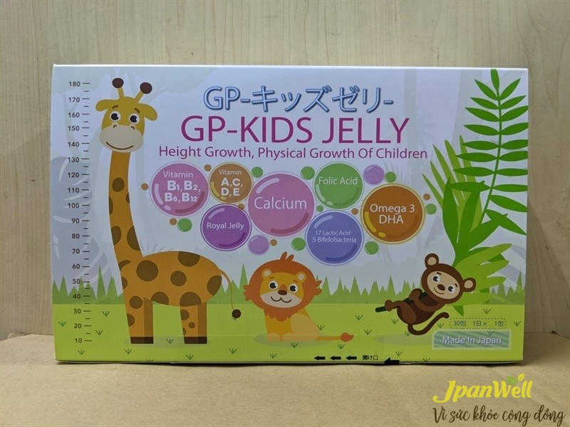 GP-KIDS JELLY là thạch trẻ em giúp tăng trưởng chiều cao tối ưu 