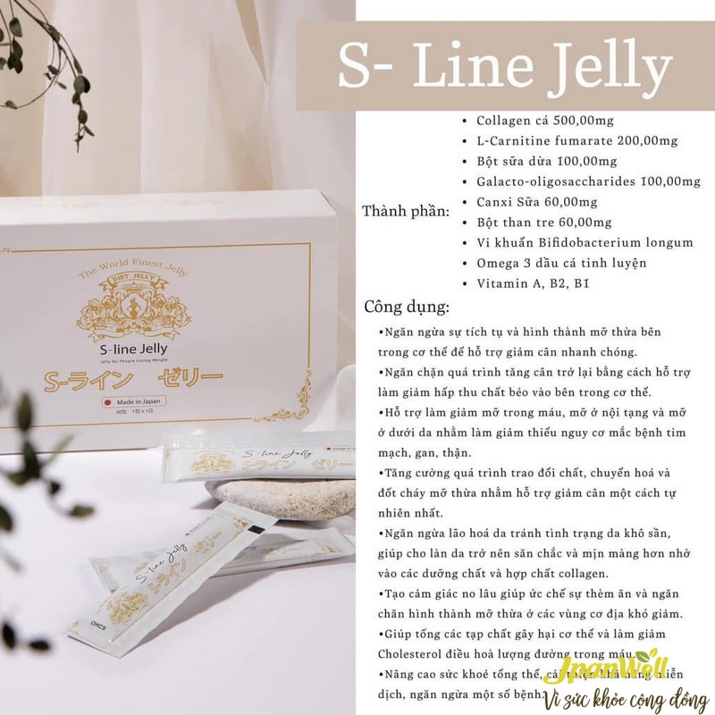 S-LINE JELLY là thạch TPCN giảm cân của Nhật Bản 