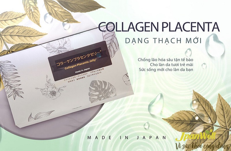 Thạch Collagen Placenta Jelly là sản phẩm làm đẹp da an toàn của Nhật Bản 