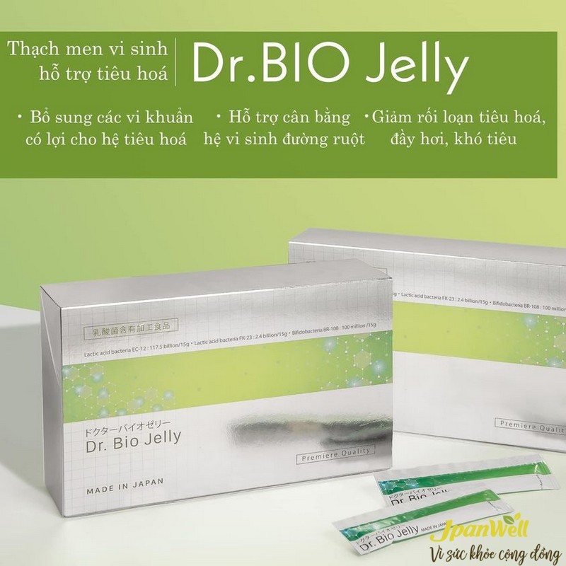 Thạch men tiêu hóa Dr. Bio Jelly giúp cân bằng hệ vi sinh đường ruột khỏe mạnh